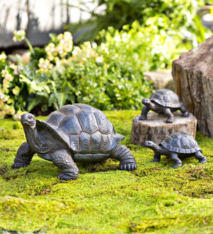 Plow & Hearth Tortoise Family Resin Garden Accents Statue & Reviews